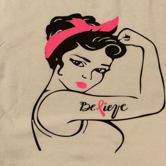 New! Breast Cancer Awareness T-shirt - Rosie - Picture 1 of 2
